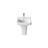 Cache Colonne Pour Lavabo en Porcelaine Noir Mat X 30 Cm Design Compatible Fineceramic Dama 25x18 cm Roca