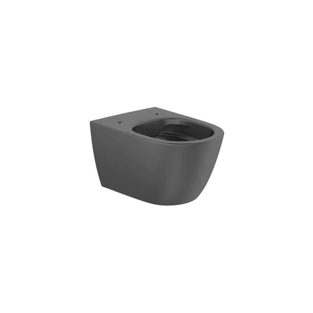 Taza suspendida Rimless con descarga dual 45 3 litros color negro mate Roca - Vista 1