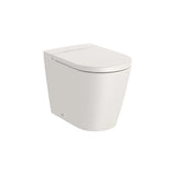 Taza Adosada a Pared with Rimless Technology con Salida Dual para Inodoro Tanque Alto O Empotrable Duplo 37x56x44cm Roca