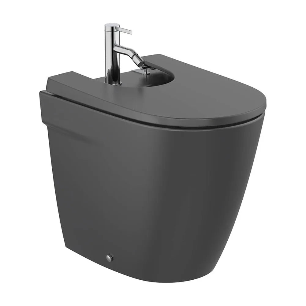 Bidé Adosado a Pared 53 cm Ona Negro Mate Roca - Vista 2
