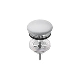 Desagüe para Lavabo y Bidé con Tapón Fijo Abierto Porcelana Ø72 Mm Aqua 72mm Roca
