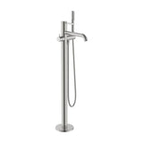 Mitigeur Monocommande Sur Pied Pour Baignoire Avec Douche À Main Flexible Design Finition Chromée Ona 150 cm Roca