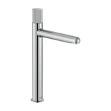 Grifería para Lavabo con Cuerpo Liso y Caño Alto Apertura en Agua Fría Maneta Stripes Roca