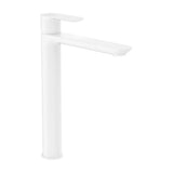 Grifería Mixer Tap para Lavabo de Caño Alto Cuerpo Liso Apertura Agua Fría Cromado Roca