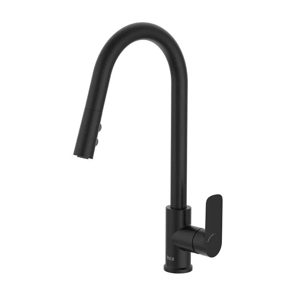 Grifería Cocina Monomando Caño Curvo Giratorio Ducha Extraíble 2 Funciones Roca - Vista 1