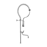 Caño Espiral Industrial Dos Salidas para Fregadero Mural 120 cm Roca