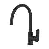 Grifería para Cocina Mixer Tap con Caño Curvo Giratorio Apertura en Agua Fría Cromado Roca