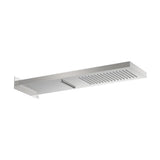 Rociador Rectangular de Pared Acero Inoxidable 16 7 Cm 2 Funciones 5x53 cm Roca