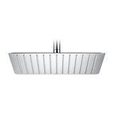 Rociador Cuadrado Orientable de Acero Inoxidable Cromado 20x20cm Roca