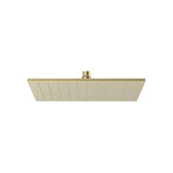 Rociador Cuadrado Orientable de Pared O Techo Latón Cromado 30x30cm Roca
