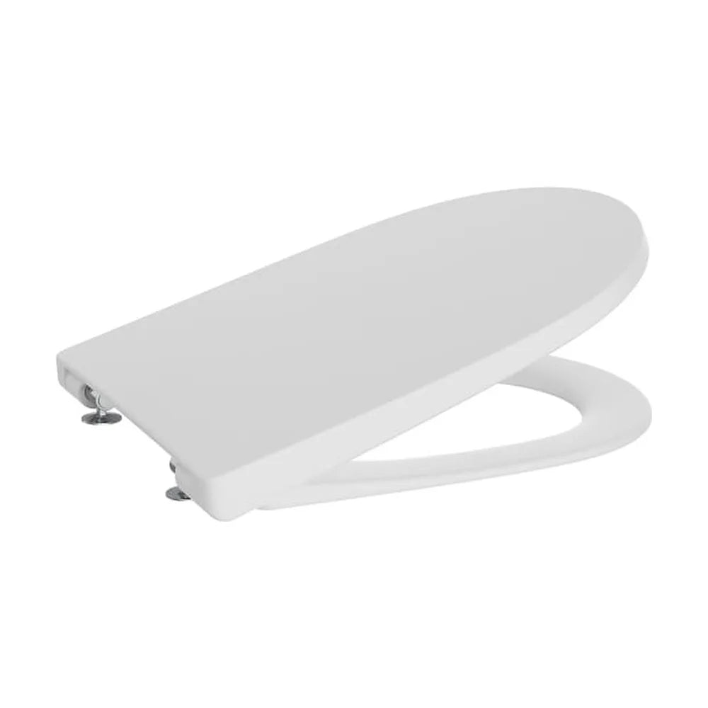 Tapa y asiento para inodoro Supralit con caída amortiguada forma redonda 44x36x4 cm Roca - Vista 1
