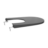 Tapa para Bidé Redonda con Bisagras Acero Inoxidable Ona Negro Mate Roca