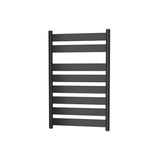 Wall-Mounted Hydronic Towel Rail for Bathroom Hotels 80x50cm Matte Black Roca