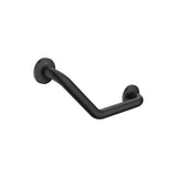 Asa de Baño Angular 135º para Movilidad Reducida con Fijaciones Access Negro Mate Roca