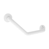135-Degree Angled Bathroom Grab Bar for Reduced Mobility Access 48x8x24cm White Roca