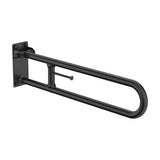 Asa de Baño Abatible con Portarrollo Access 80x22x10cm Negro Mate Roca