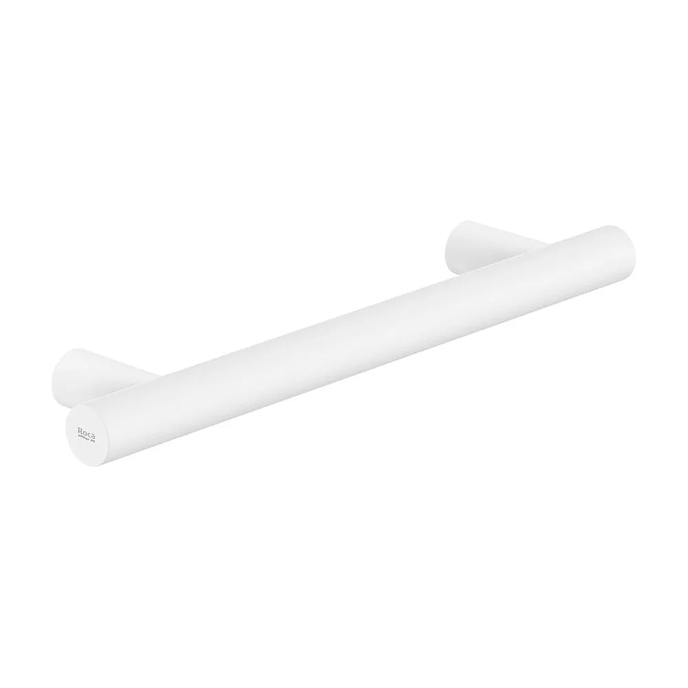 Asa recta para baño 40x8 cm soporte 120 kg color blanco mate Roca - Vista 2