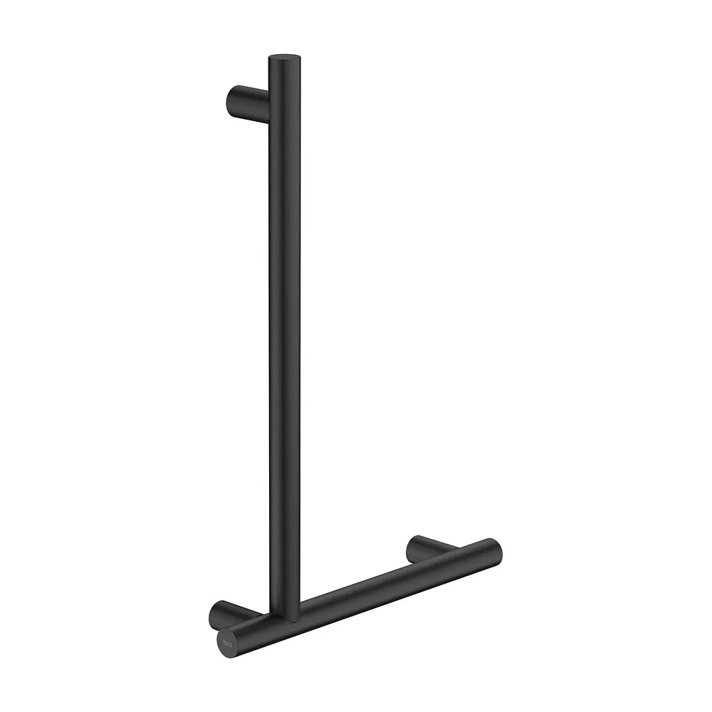 Asa angular de baño 90 grados izquierda para movilidad reducida negro Roca - Vista 2