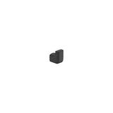 Percha Mural de Metal para Baño Tempo 36x25x40mm Negro Mate Roca