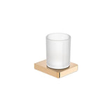 Suporte Mural para Copo Em Vidro E Metal Design Minimalista Acabamento Cromado Compacto X 11 Cm Tempo 11x9 cm Roca