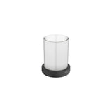 Portavaso de Encimera Diseño Minimalista Tempo 8.7x8.7x11.2cm Negro Mate Roca