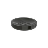 Jabonera de Encimera Metal Titanio Tempo 11x11cm Negro Roca