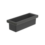 Contenedor Mural de Metal Titanio para Baño Tempo 30x11cm Negro Roca