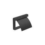 Portarrollo con Tapa Mural Metal 4x11 6 Cm Tempo 15x2 cm Negro Mate Roca