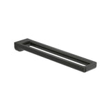 Toallero Doble Titanio para Baño Tempo 42x4.6x8cm Negro Roca