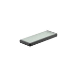 Repisa Mural de Cristal y Metal Titanio Cepillado 5 Cm Tempo 30x11x2 cm Negro Roca