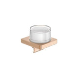 Dosificador de Pared con Fijaciones en Cristal y Metal Tempo 12x11x11cm Roca