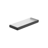 Repisa Mural de Cristal y Metal Negra Mate 5 Cm Tempo 30x11x2 cm Roca