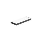 Repisa Mural de Cristal y Metal Titanio 5 Cm Tempo 30x11x2 cm Negro Roca