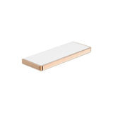 Repisa Mural de Cristal y Metal 5 Cm Cromado Brillante Anticorrosivo Tempo 30x11x2 cm Roca