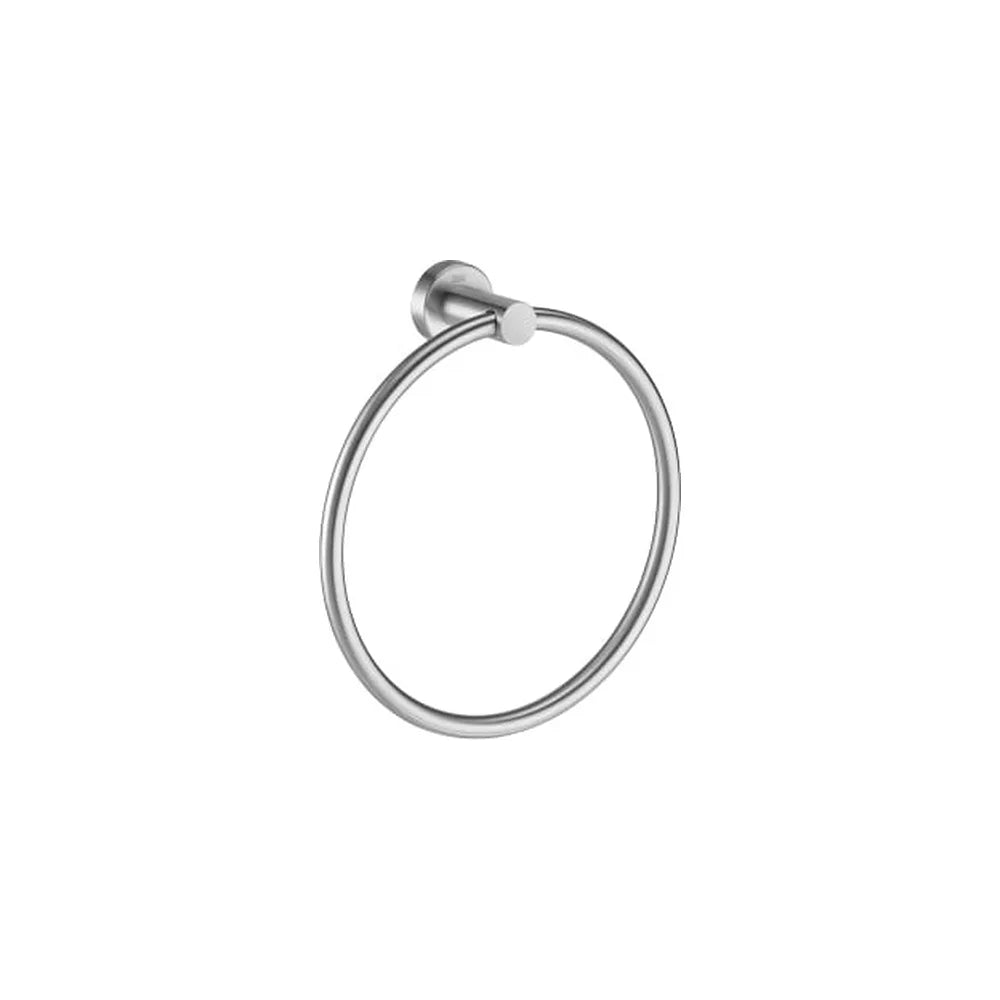 Toallero de anilla de acero inoxidable acabado mate para lavabo mural Roca - Vista 1