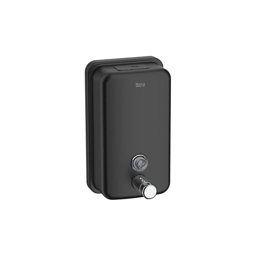 Dispensador de Jabón Líquido Mural 800 Ml Acero Inoxidable Negro Roca - Vista 1