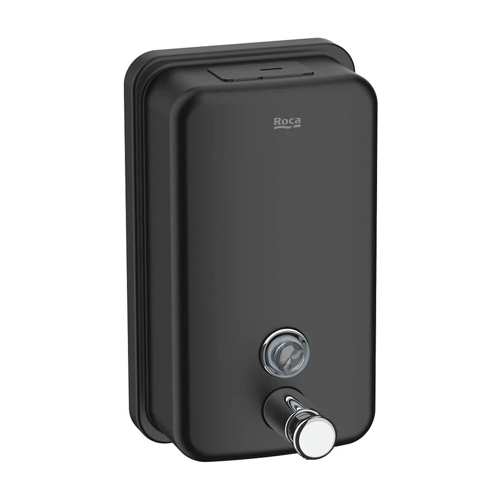 Dispensador de Jabón Líquido Mural 800 Ml Acero Inoxidable Negro Roca - Vista 2