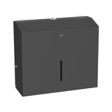 Dispensador Mural de Toallas Capacidad 200 Unidades 28x10x24cm Negro Mate Roca