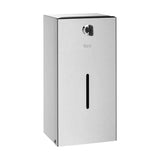 Dispensador Mural para Papel Higiénico 2 Rollos Acero Inoxidable Satinado Roca