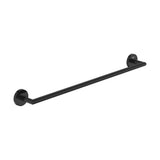 Toalheiro de Parede para Lavatório Preto Titânio X 5.6 Cm Capacidade 10 Kg Design Minimalista Round 63x7 cm Roca