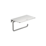 Portarrollo con Repisa Mural Acero Inoxidable 15x9x8.7cm Roca