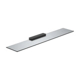 Repisa Mural de Cristal 3 Cm para Baño Hotels 60x12x2 cm Negro Mate Roca