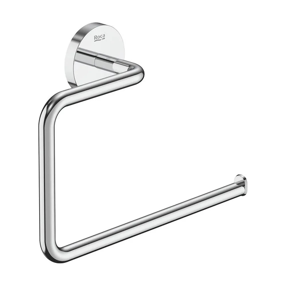 Toallero de anilla mural para lavabo cromado instalación con tornillería o adhesivo Roca - Vista 2