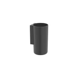Support Mural Porte Gobelet Avec Fixation Par Vis Ou Adhésif Finition Noir Mat Compact Design Sonata Roca