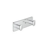 Percha Doble Mural con Instalación Adhesiva O Tornillería Metal Cromado 13 6x4 5 Cm Victoria 5x3 cm Roca