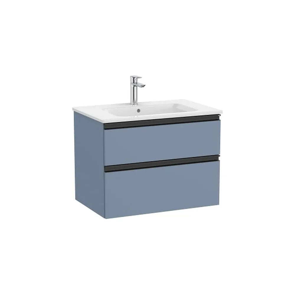 Mueble base suspendido con lavabo centrado dos cajones 70x46x54 cm Roca - Vista 1