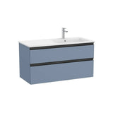 Mueble Base Suspendido with Basin a la Derecha 2 Cajones Cierre Amortiguado Colección The Gap Roca