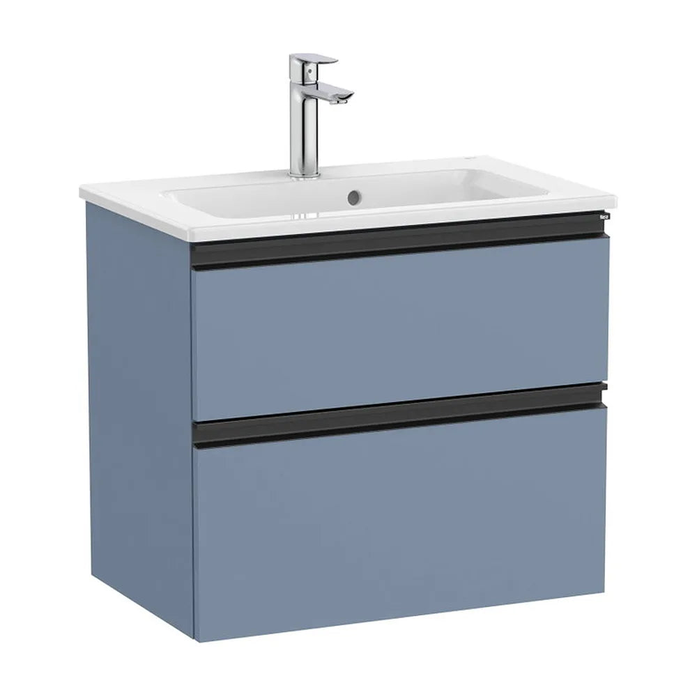 Mueble base compacto dos cajones lavabo centrado 60x38x54 cm Roca - Vista 2