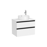 Mueble Base Suspendido 2 Cajones para Lavabo Sobre Encimera 60x46x54cm Colección The Gap Roca