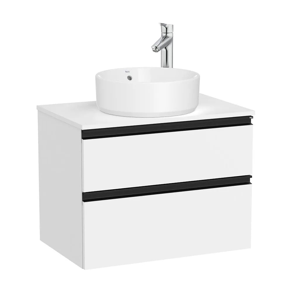 Mueble base suspendido dos cajones para lavabo sobre encimera 60x46x54 cm Roca - Vista 2